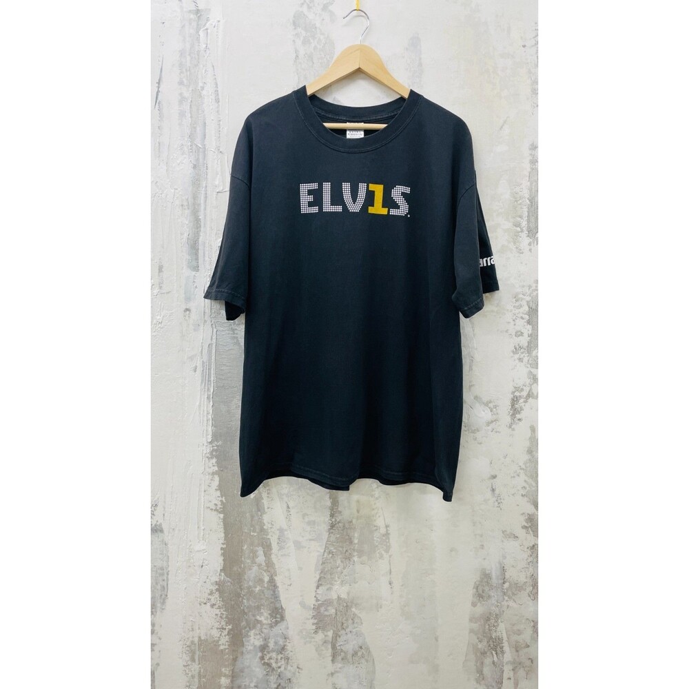 ELVIS T-Shirt Mens XL Elvis Harrahs Elvis Y2K TShirt Black XL Mens Elvis Concert